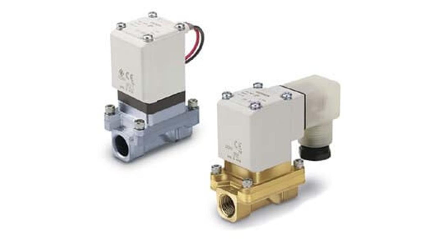 SMC Normally Closed Solenoid Valve - Rc 1/2 VXZ Series 24V dc