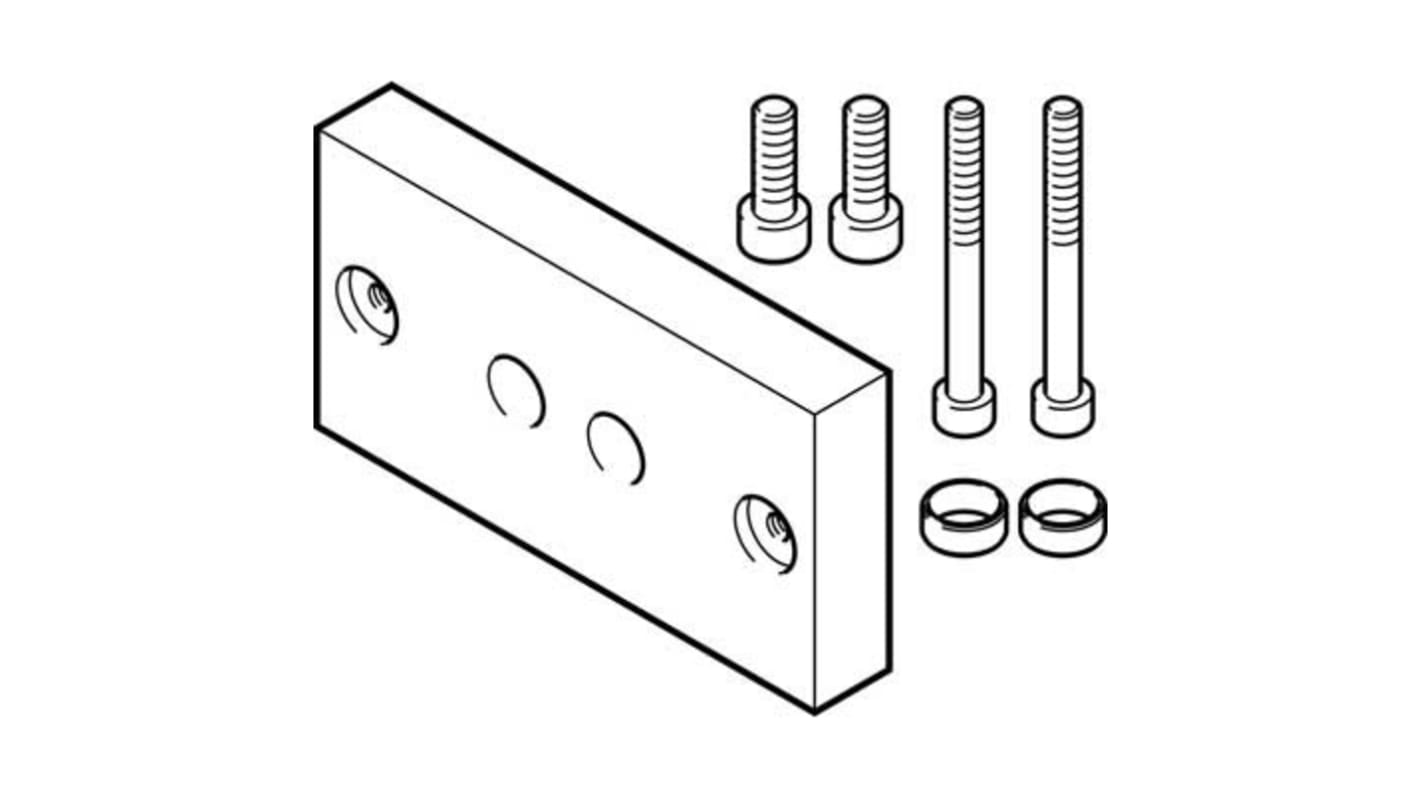 Adaptador Festo DHAA-D-G6-12-Q11-12, For Use With Cilindro neumático y actuador