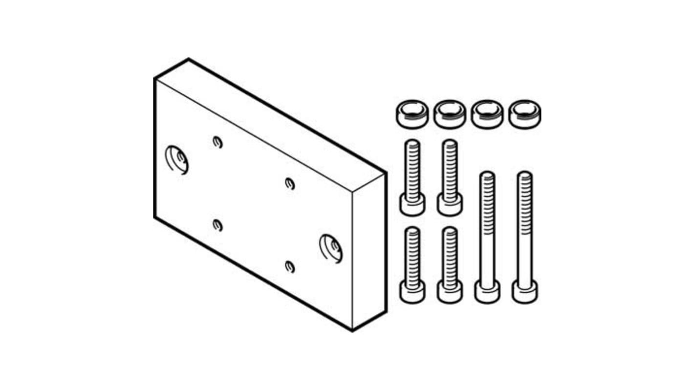 Festo Adapter DHAA-D-H4-12-Q11-8, For Use With Pneumatic Cylinder & Actuator