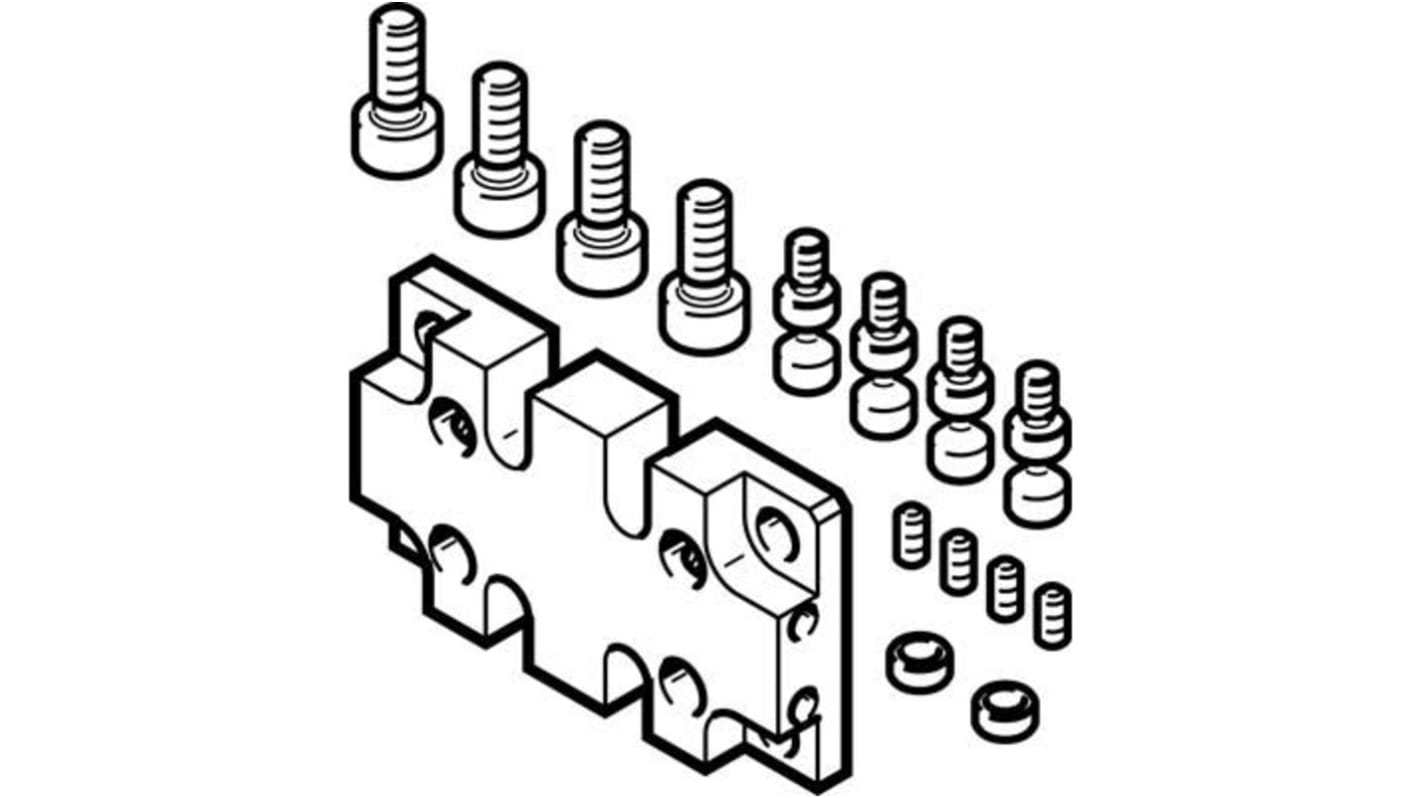 Festo Adapter DHAA-G-G3-10-B11-16, For Use With Pneumatic Cylinder & Actuator