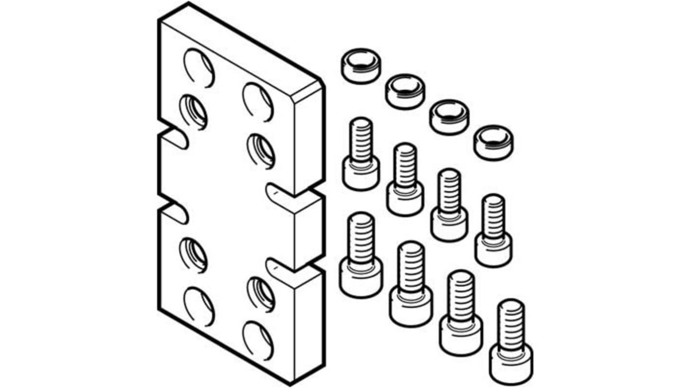 Adaptador Festo DHAA-G-G3-20-B11-25, For Use With Cilindro neumático y actuador