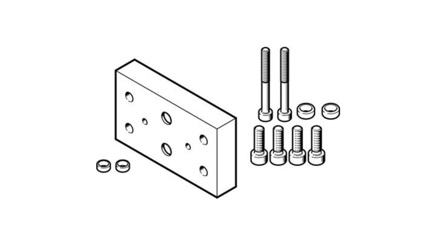 Adaptador Festo DHAA-G-G3-20-B6-14, For Use With Mordazas neumáticas