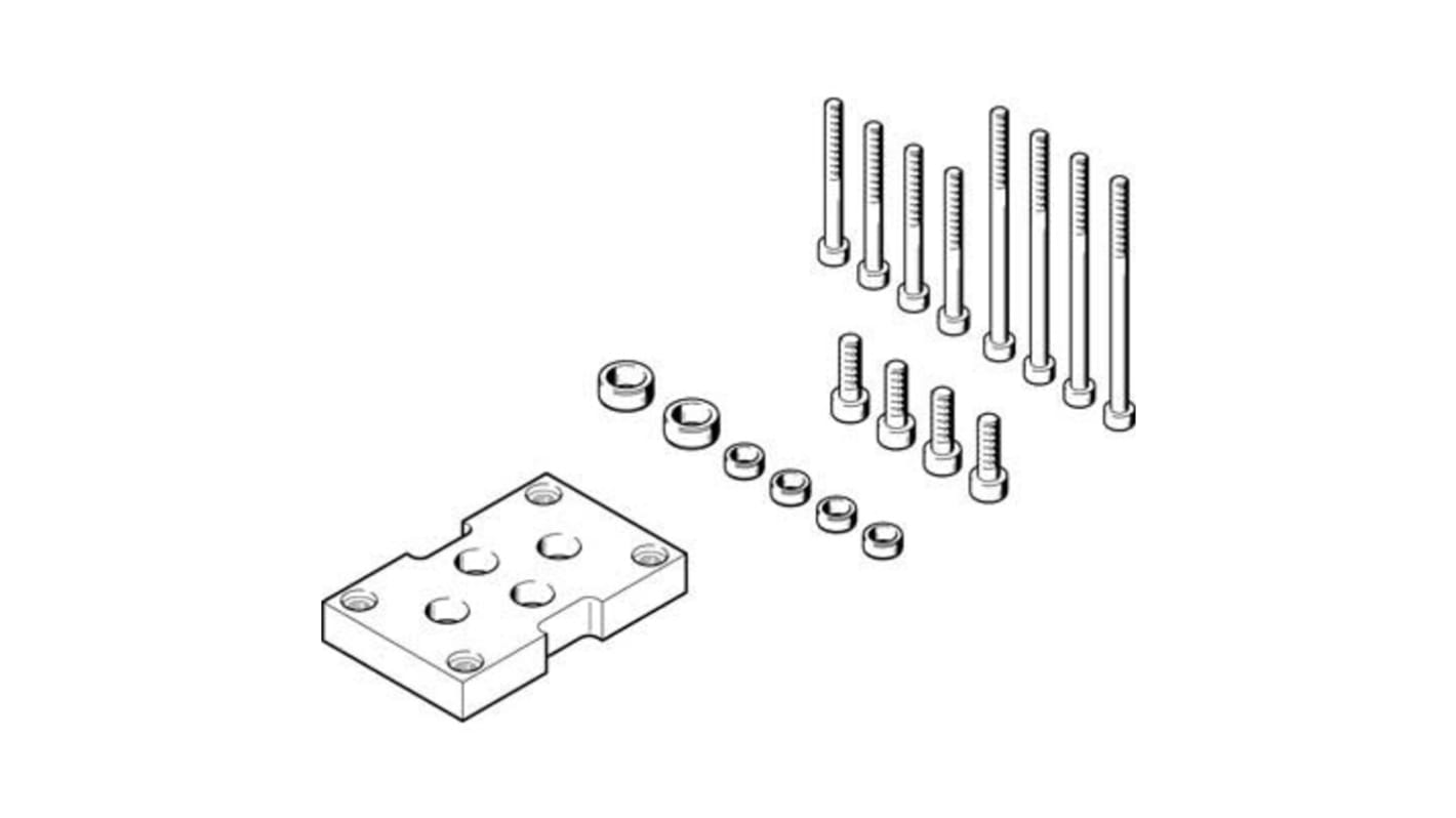 Adaptador Festo DHAA-G-G6-20-B8-40, For Use With Cilindro neumático y actuador