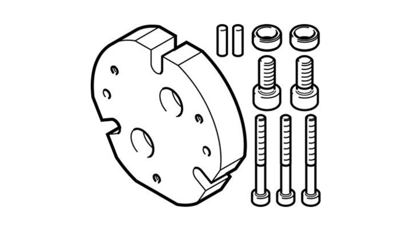 Adaptador Festo DHAA-G-Q11-20-B13G-35, For Use With Mordazas