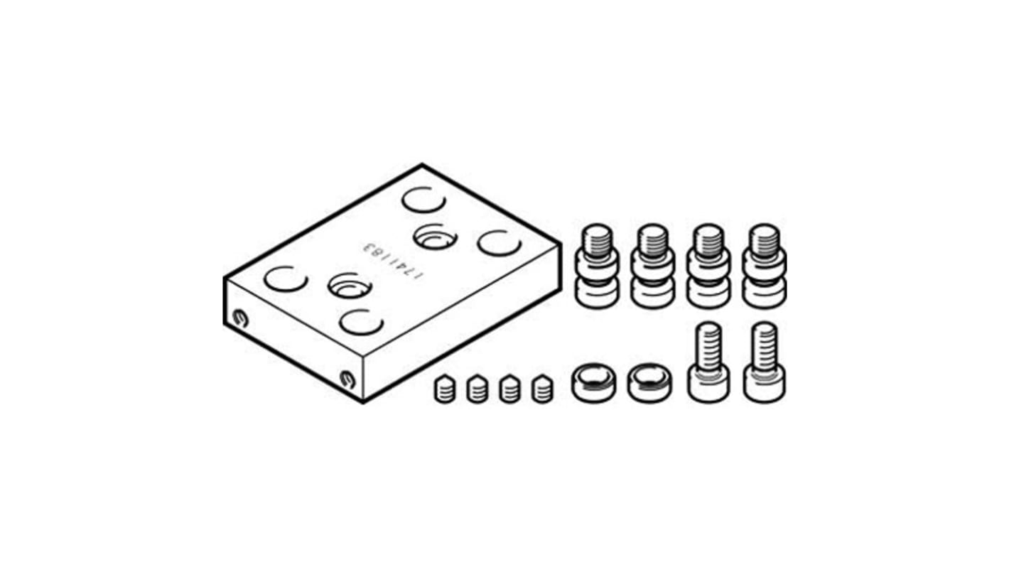 Festo DHAA Pneumatikgreifer, Zweifach-Ausführung, 2 Greifarme, Parallel, 8 bar max.