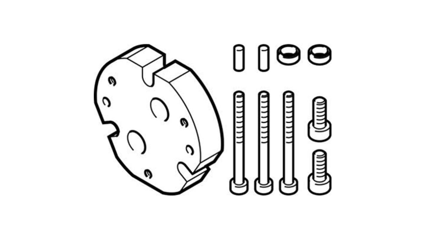 Festo Adapter DHAA-G-Q11-25-B7G-40, For Use With Pneumatic Cylinder & Actuator