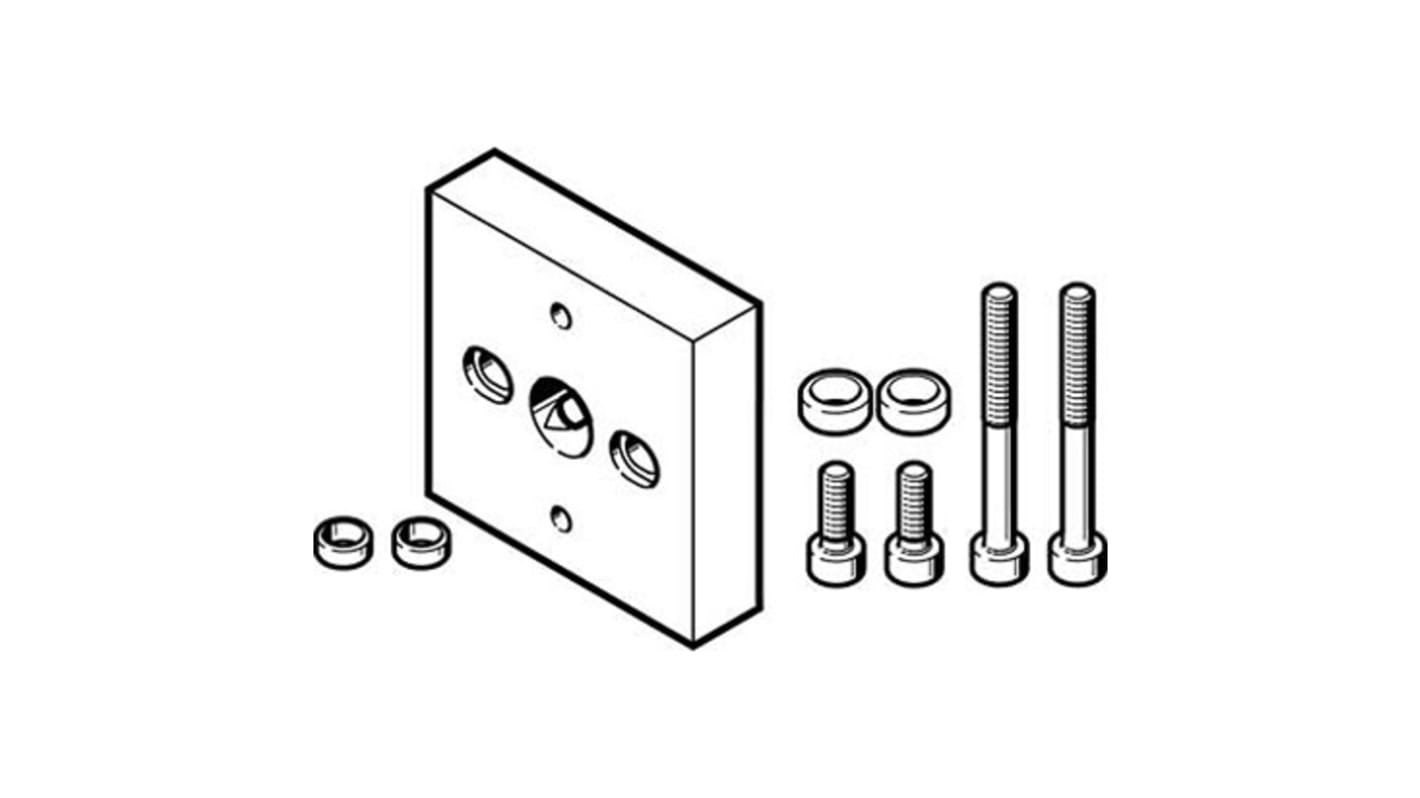 Festo Adapter DHAA-G-Q5-16-B6-14 zur Verwendung mit Pneumatikzylinder und Betätigungselement