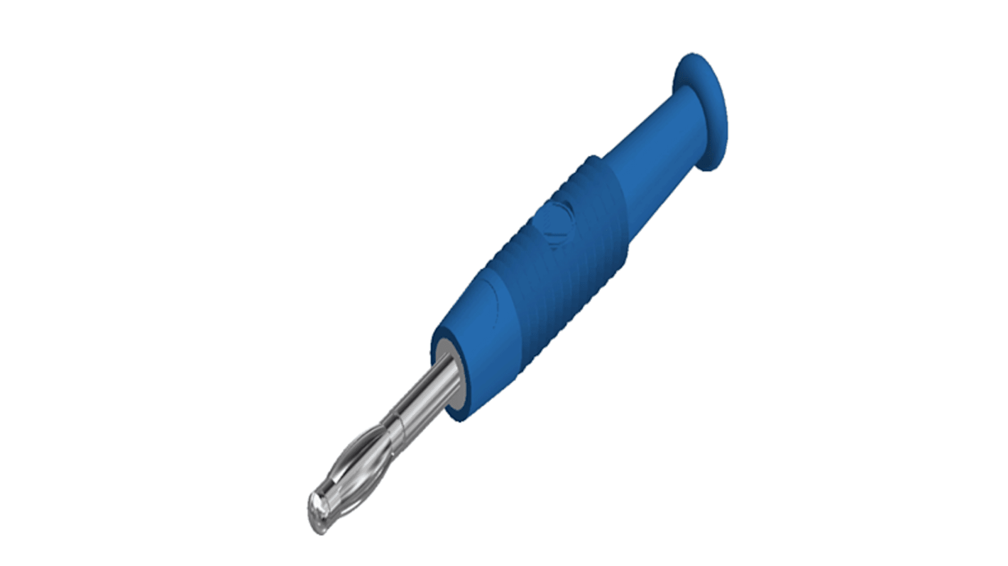 Sondes de test Hirschmann, Bleu, 6A, 60V c.c., long. 13.5mm