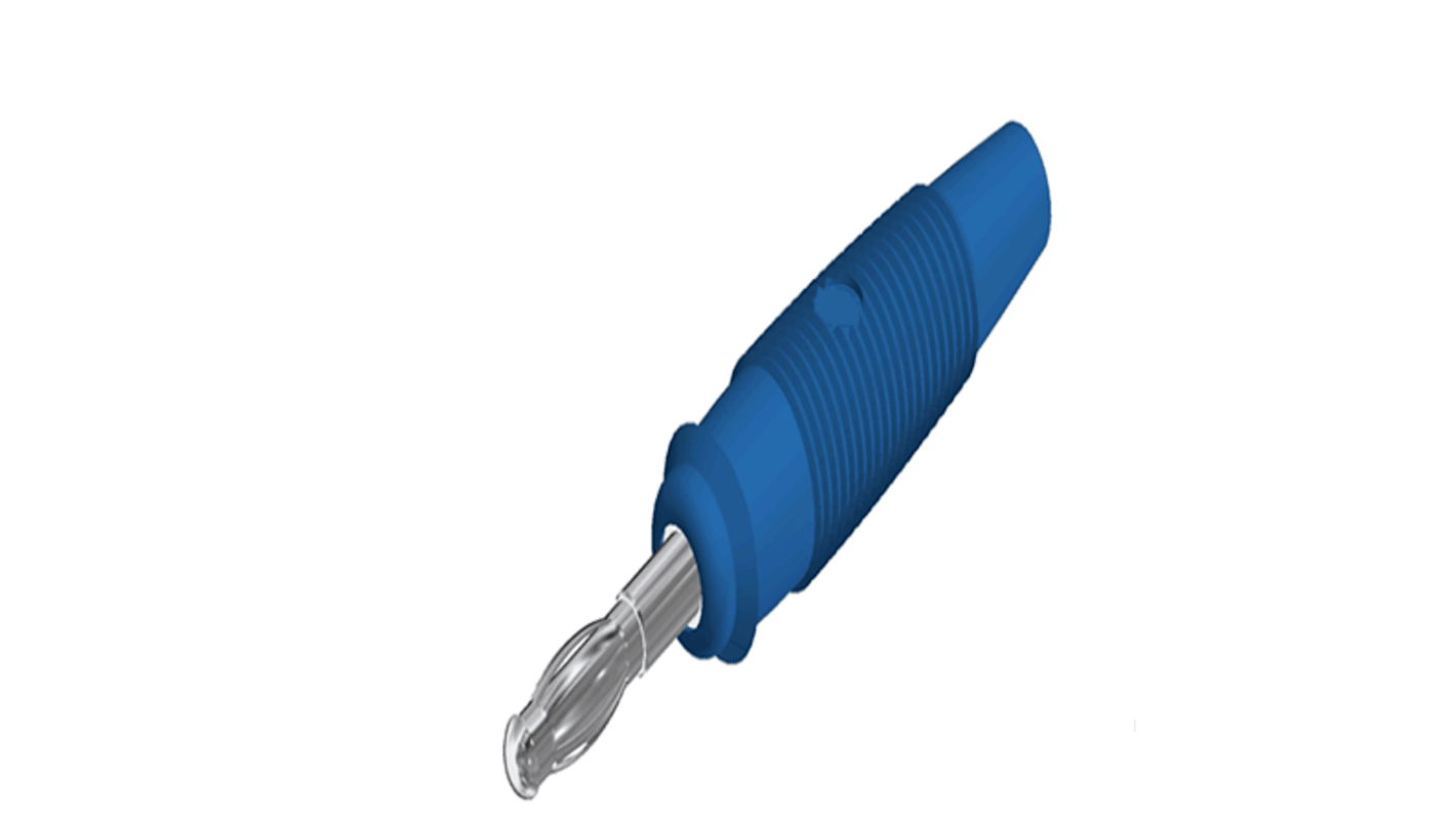 Hirschmann Test & Measurement Yellow Male Banana Connector, 4 mm Connector, Solder Termination, 32A, 60V dc, Nickel