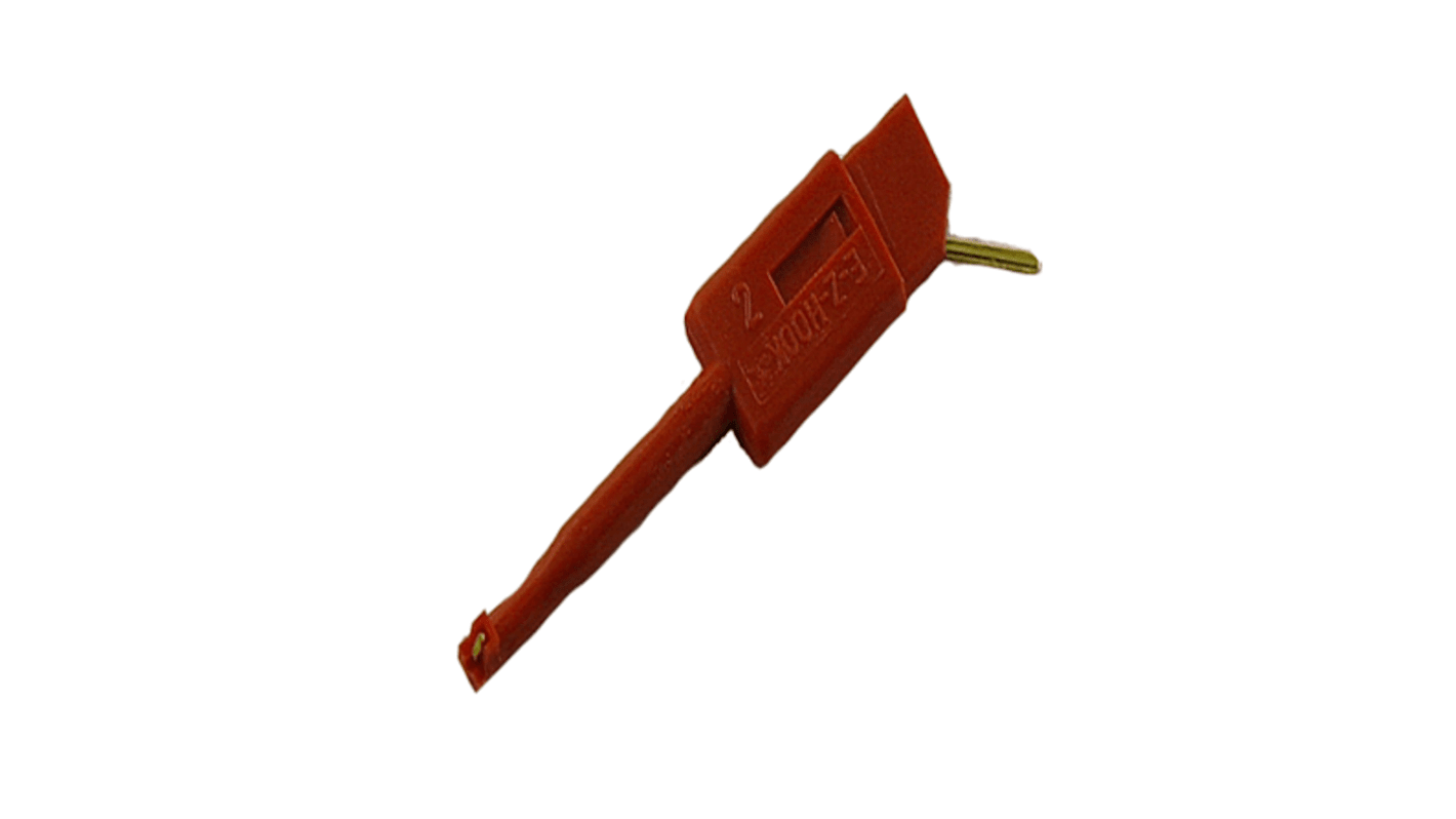 Sonda de prueba, 60V dc, punta 2.5mm, Rojo