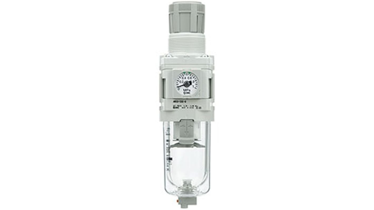 Filtro regulador SMC serie AC, G 1/2, grado de filtración 5μm, presión máxima 1 MPa