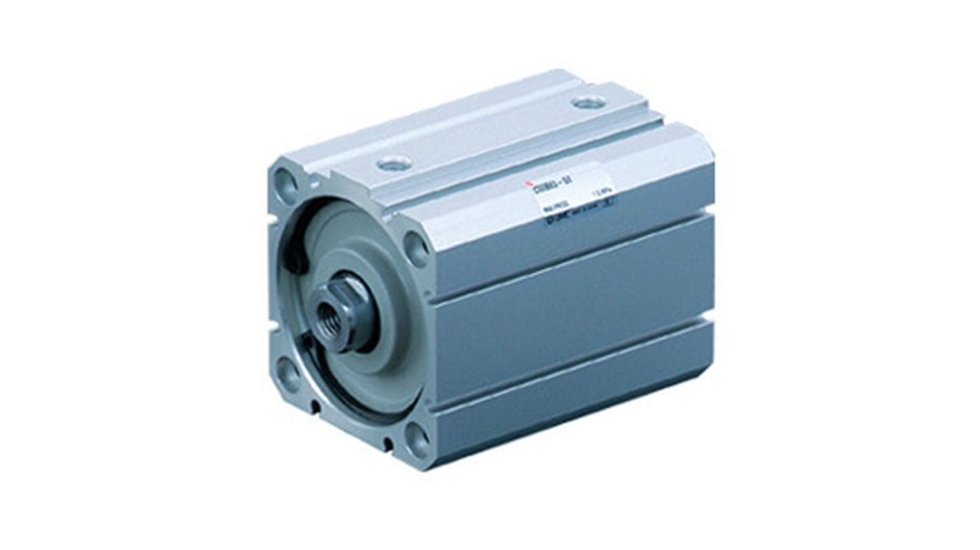 SMC Pneumatic Compact Cylinder - 20mm Bore, 20mm Stroke, C55 Series, Double Acting