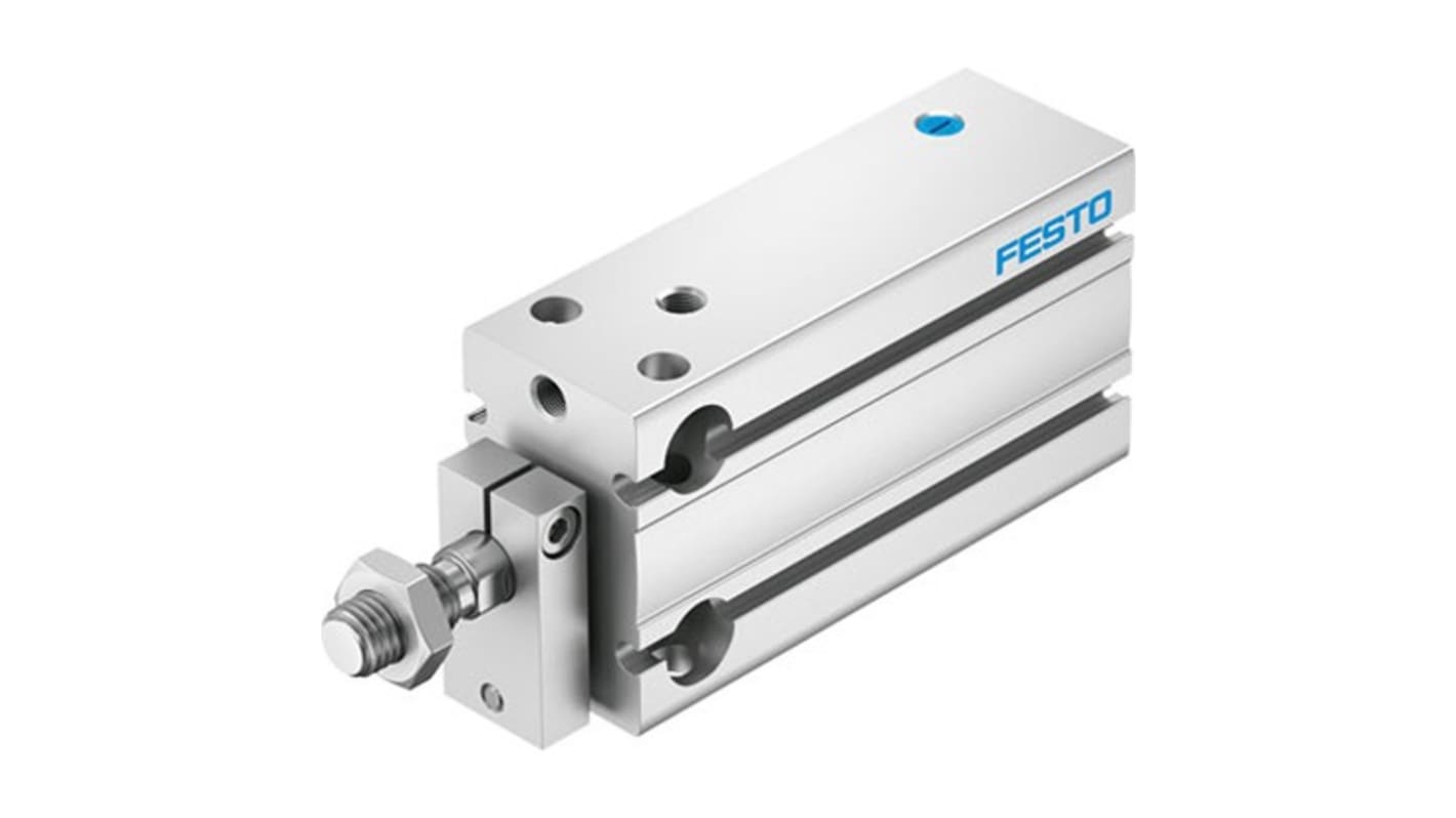 Festo Pneumatic Compact Cylinder - 4840839, 25mm Bore, 10mm Stroke, DPDM Series, Single Acting with Return Spring Acting