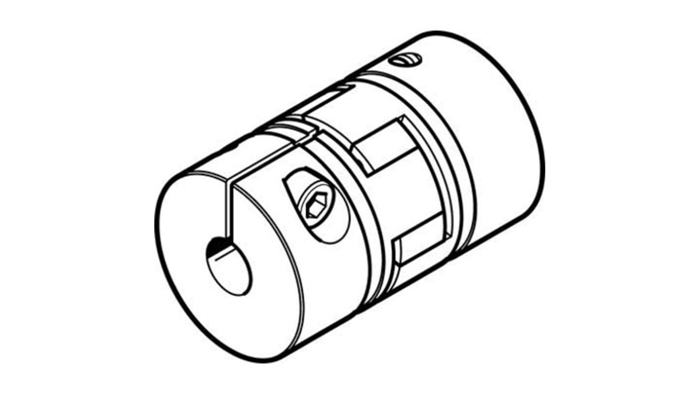 Festo Flexibles Kupplungselement, Elastomer, Außen-Ø 12mm / Bohrung 10mm x 66mm, 21Nm