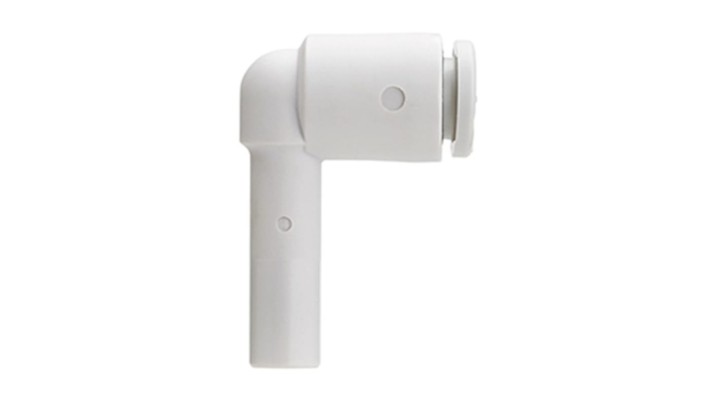 SMC KQ2 Series Plug-in Elbow, 1/4 in to Push In 1/4 in, Tube-to-Tube Connection Style