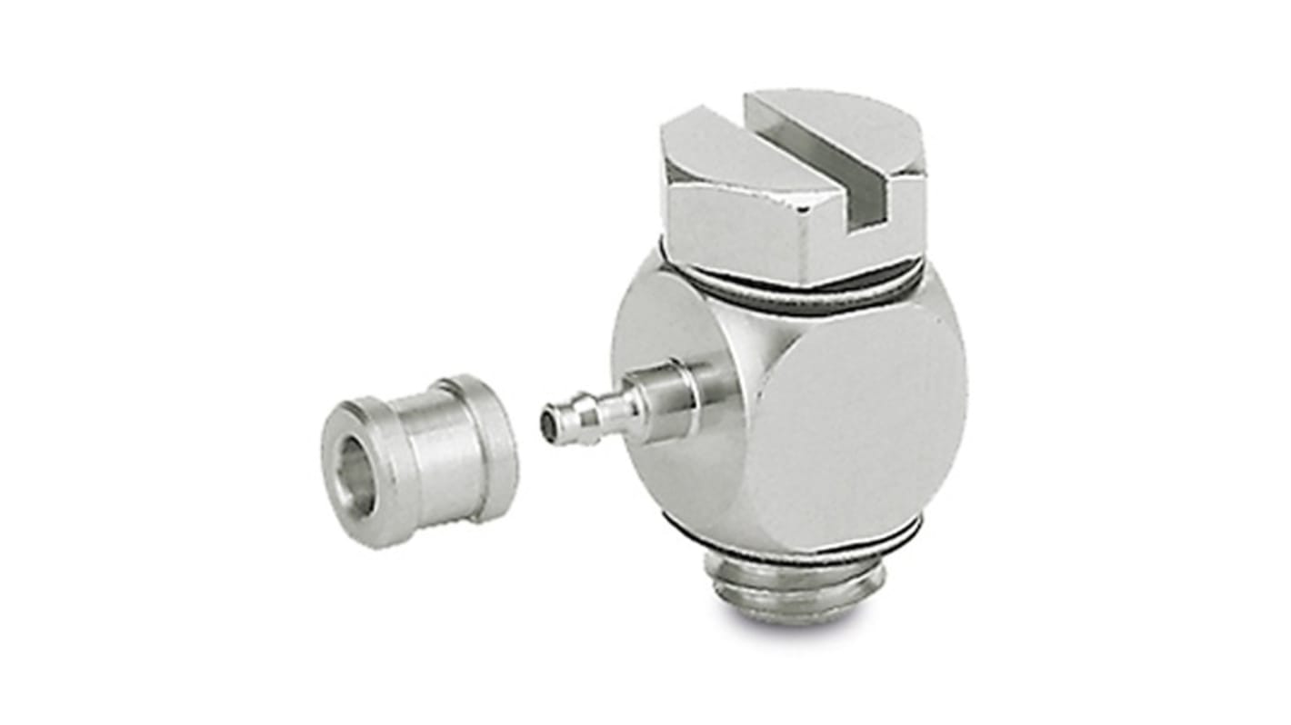 SMC M Series Barb Fitting, M3 x 0.5 Male to Barbed 2 mm, Threaded-to-Tube Connection Style