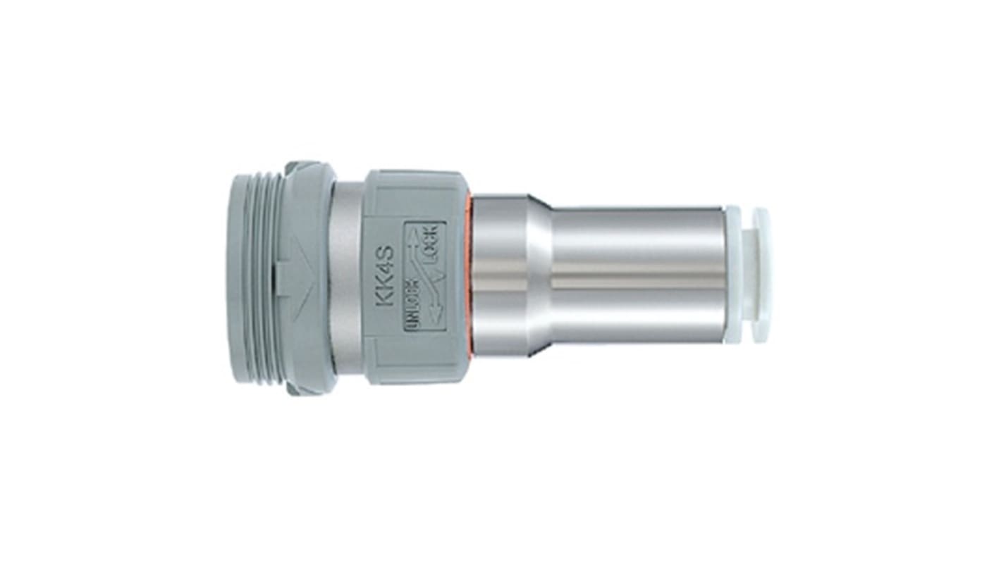 SMC Female, Male Pneumatic Quick Connect Coupling, M5 4mm One Touch Fitting