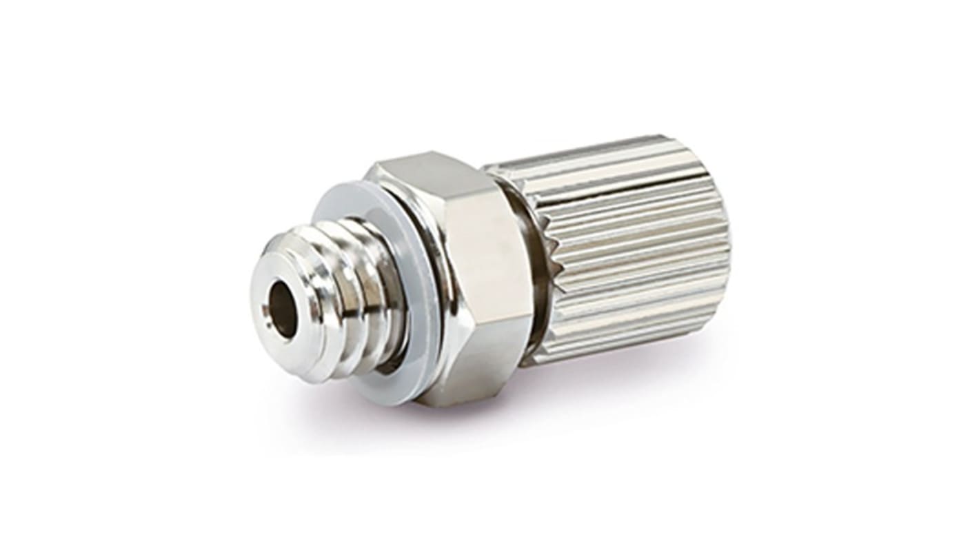 SMC MS Series Hose Elbow, M5 to Barbed 4 mm, Threaded-to-Tube Connection Style