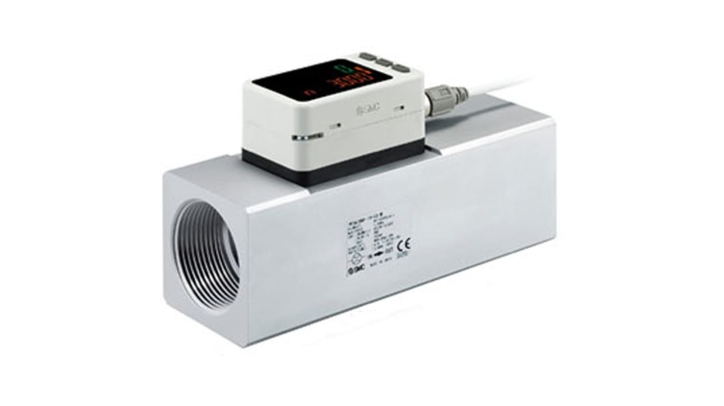 SMC PF3A712H Series Digital Flow Switch Flow Switch for Dry Air, N2, 120 L/min Min, 12000 L/min Max