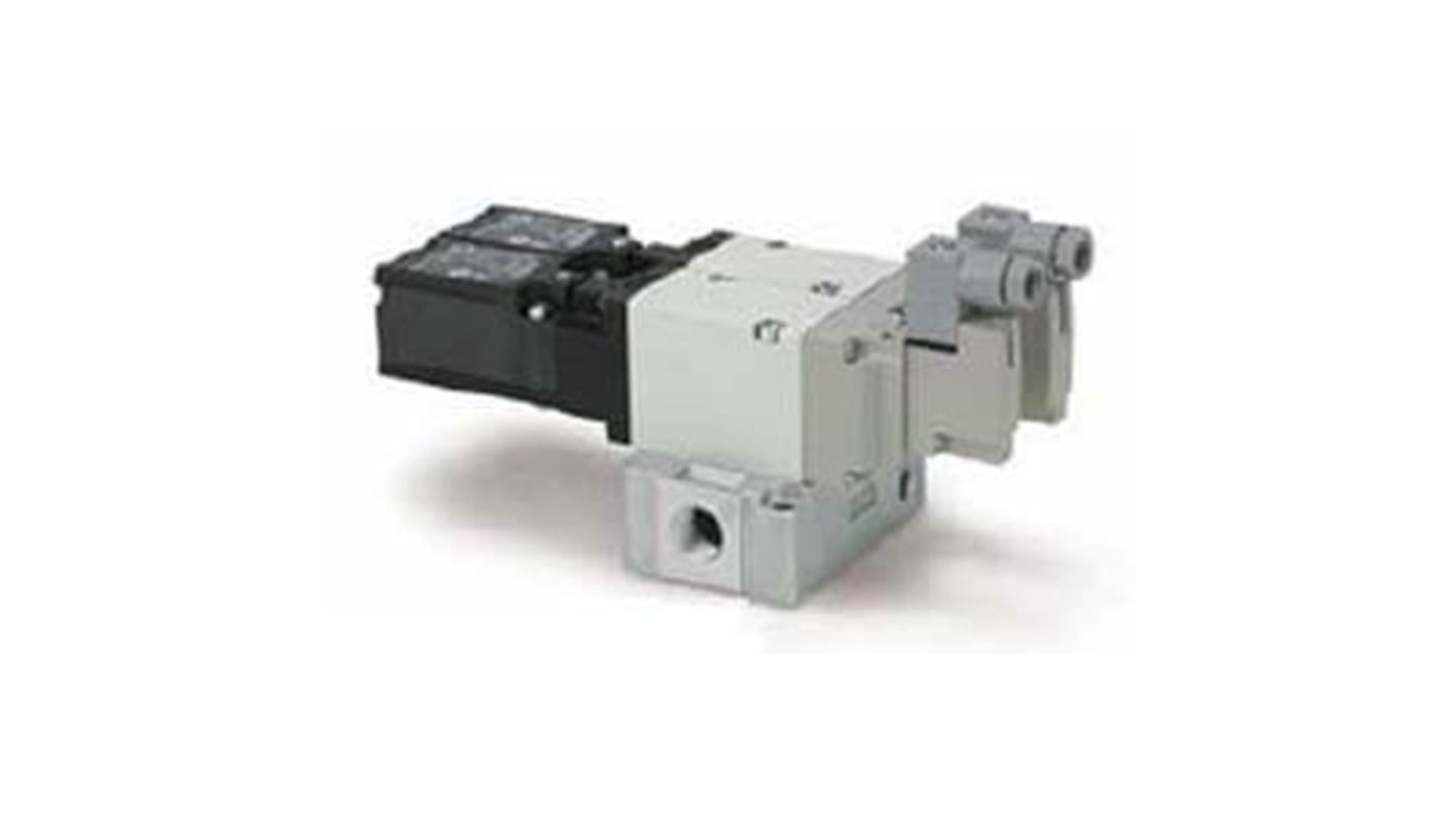 Elettrovalvola a Solenoide SMC, G 3/8, funzione Internal Pilot, azionamento Aria, 24V cc