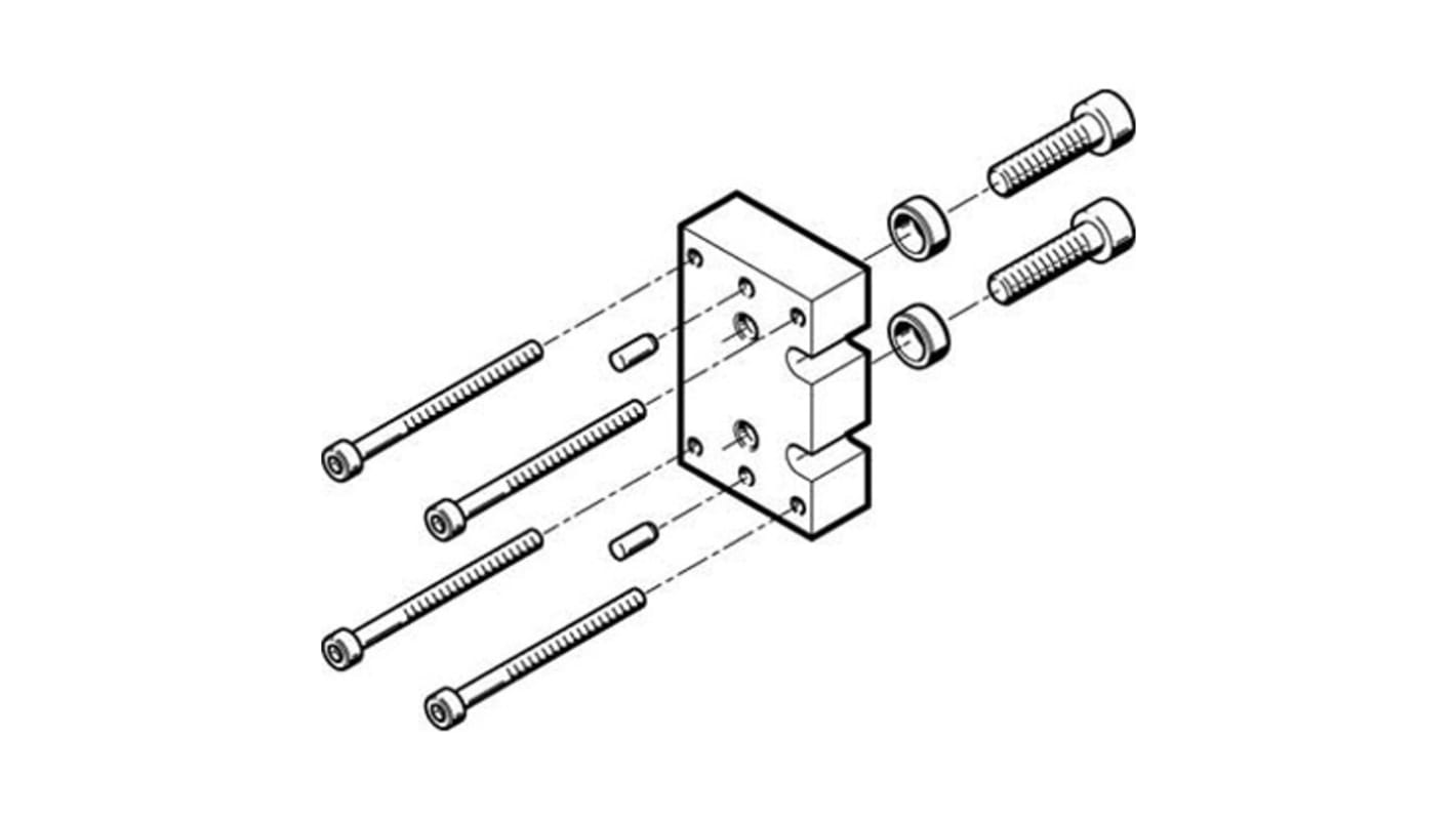 Festo Adapter HAPG-73, For Use With Pneumatic Cylinder & Actuator