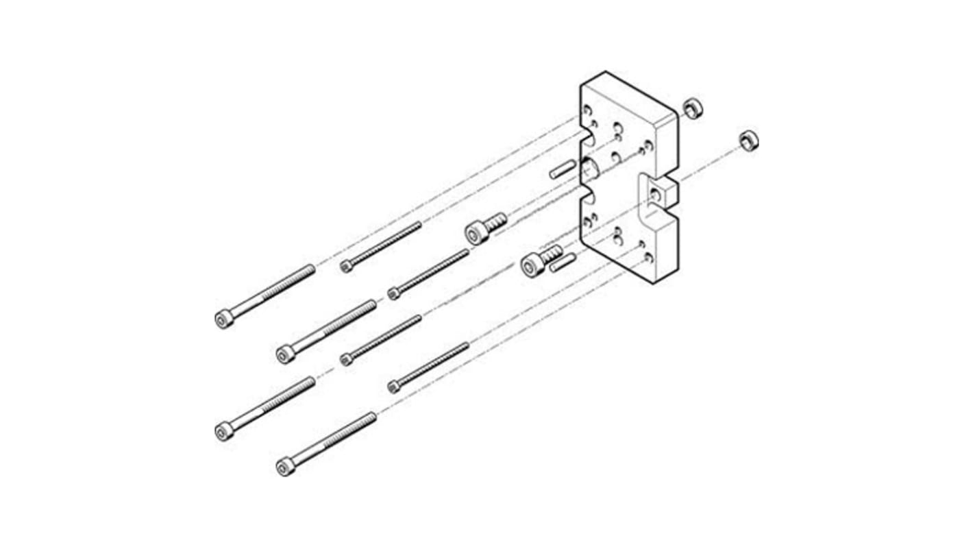 Festo Adapter HAPG-75 zur Verwendung mit Pneumatikzylinder und Betätigungselement