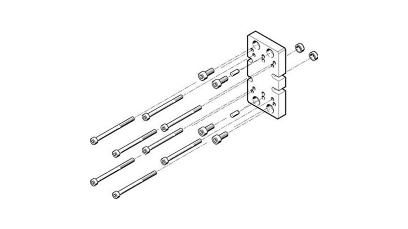 Festo Adapter HAPG-76, For Use With Pneumatic Cylinder & Actuator