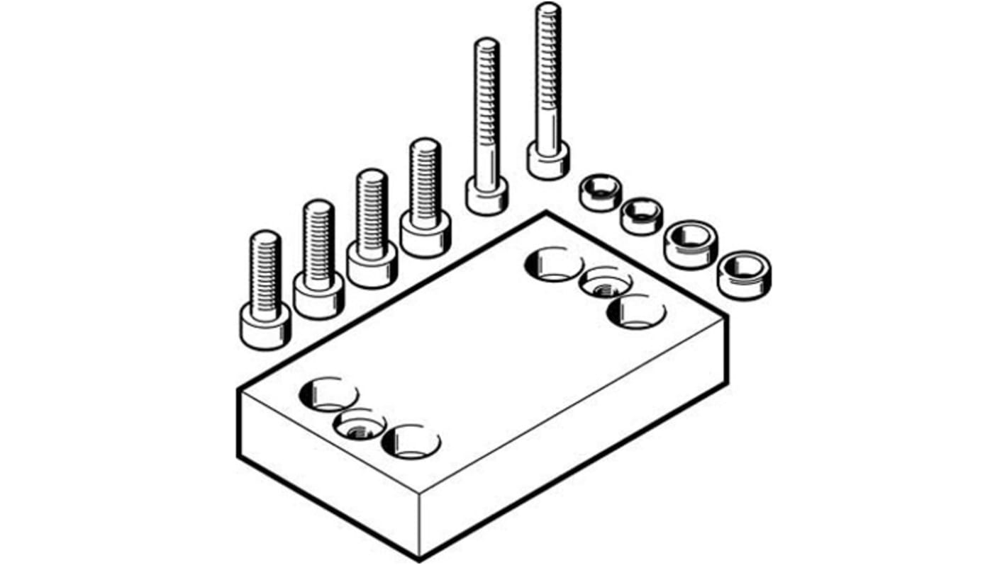 Festo Adapter HAPG-89 zur Verwendung mit Pneumatikzylinder und Betätigungselement