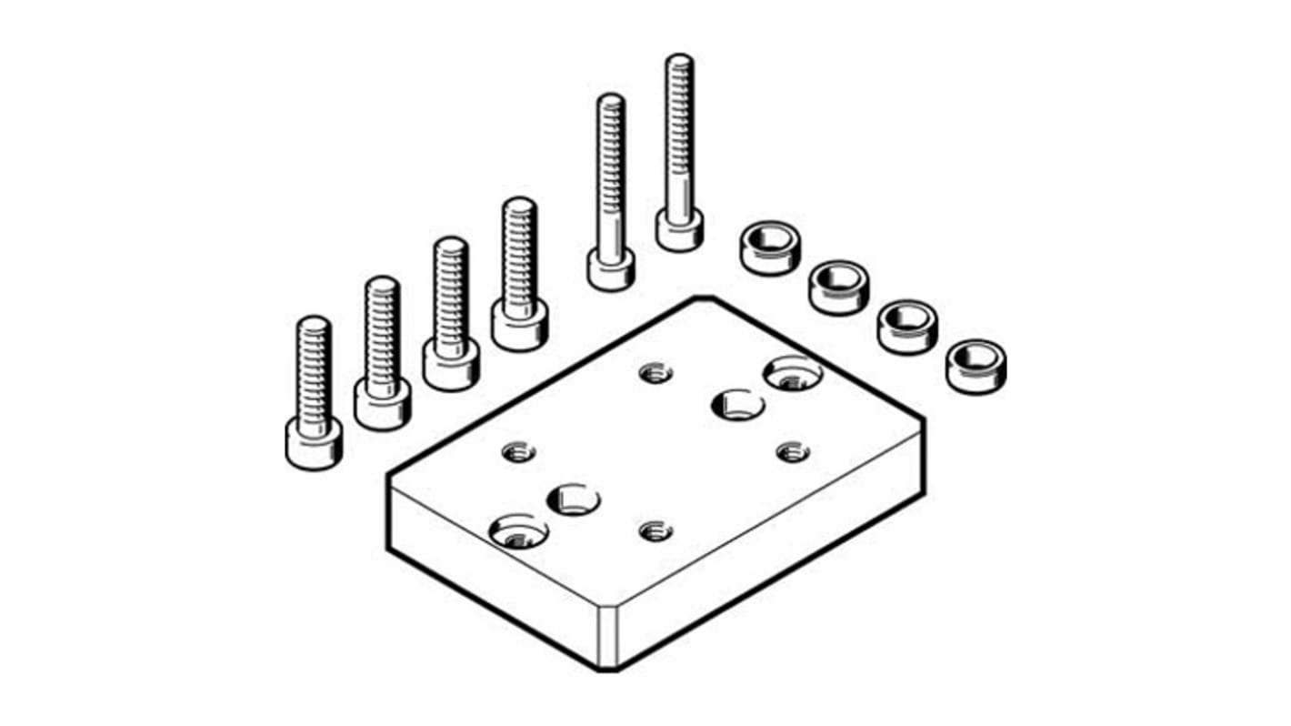 Adaptador Festo HAPG-93, For Use With Mordazas neumáticas