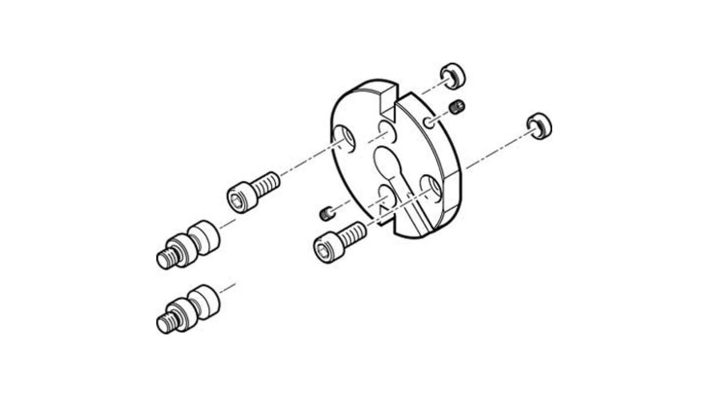 Festo Adapter HAPG-SD2-21, For Use With Pneumatic Cylinder & Actuator