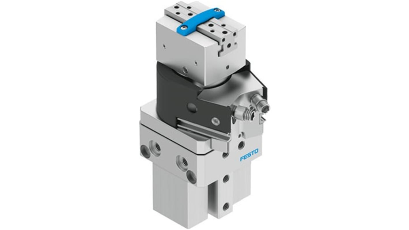 Festo 2 Finger Double Action Pneumatic Gripper, HGDS-PP-12-P1-A-B, Parallel Gripping Type