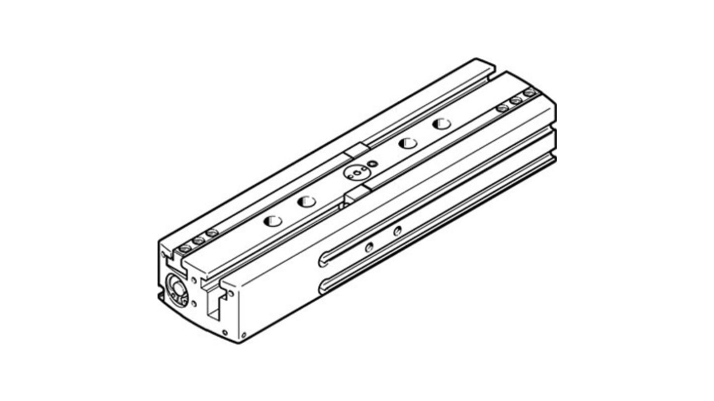 Festo 2 Finger Double Action Pneumatic Gripper, HGPL-14-80-A-B, Parallel Gripping Type