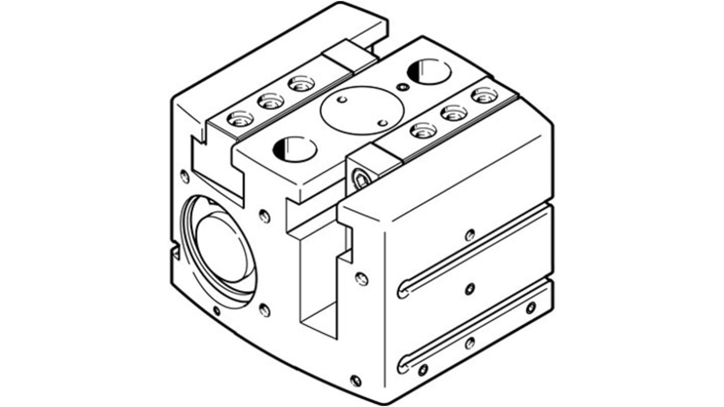 Festo HGPL Pneumatikgreifer, Zweifach-Ausführung, 2 Greifarme, Parallel, 8 bar max.