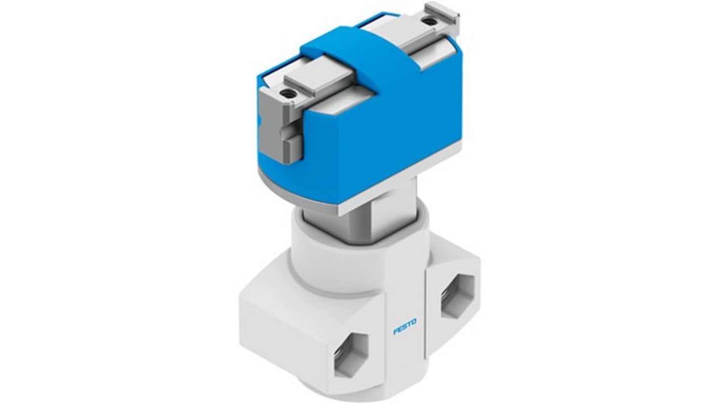 Festo 2 Finger Single Action Pneumatic Gripper, HGPM-12-EO-G6, Parallel Gripping Type