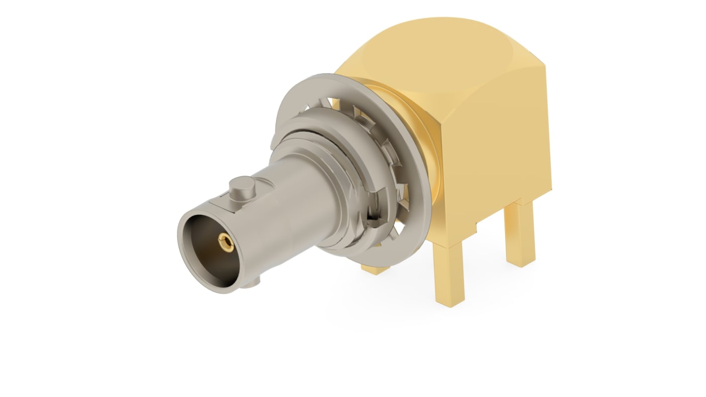 Conector coaxial TE Connectivity 2446155-1, Hembra, Recto, Montaje en Panel, Terminación de PCB, 0 → 12GHz