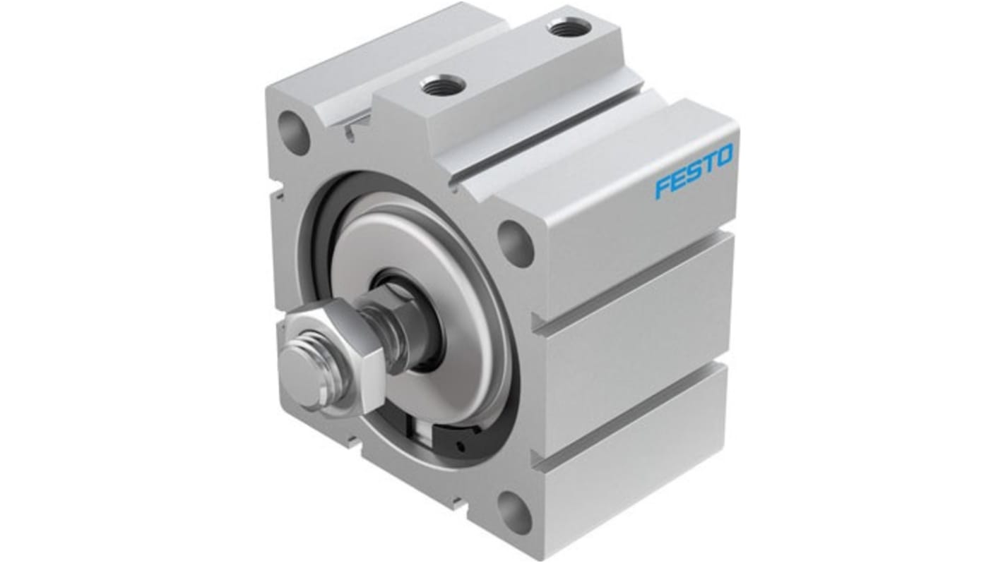 Festo Double Acting Cylinder - 188342, 100mm Bore, 20mm Stroke, ADVC Series, Double Acting