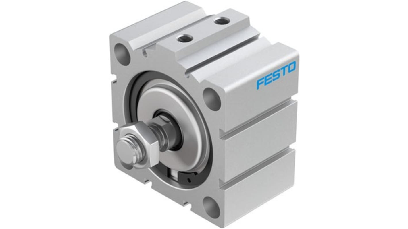 Festo Pneumatic Compact Cylinder - 188322, 80mm Bore, 20mm Stroke, ADVC Series, Double Acting