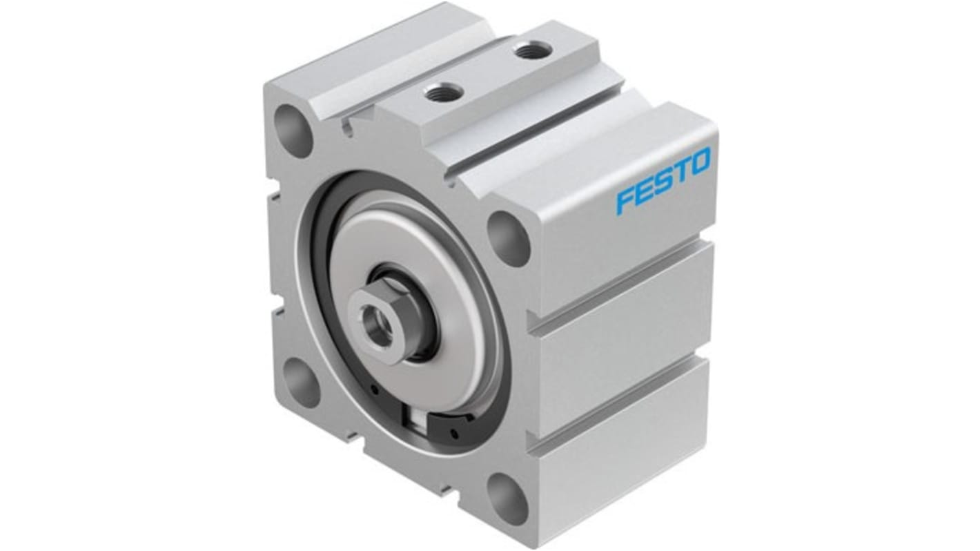 Festo Pneumatic Compact Cylinder - 188314, 80mm Bore, 20mm Stroke, ADVC Series, Double Acting