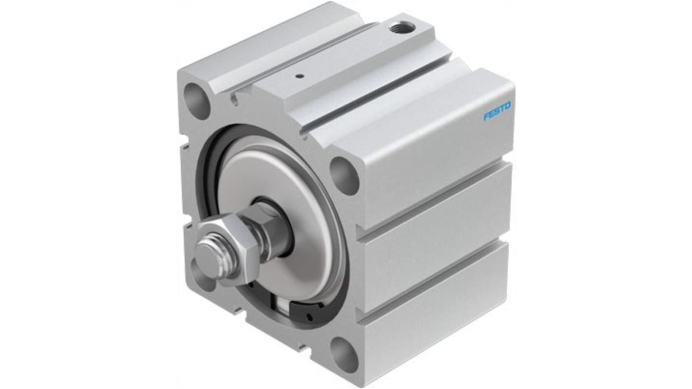 Festo Pneumatic Piston Rod Cylinder - 188305, 80mm Bore, 25mm Stroke, ADVC Series, Single Acting