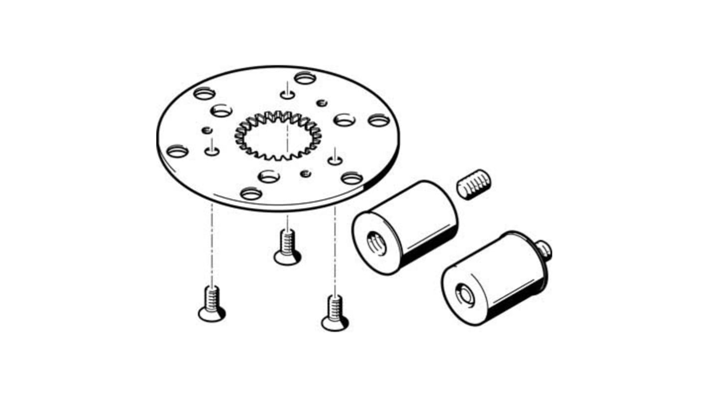 Kit de conexión Festo DADM-CK-90-6, For Use With Cilindros neumáticos y actuador