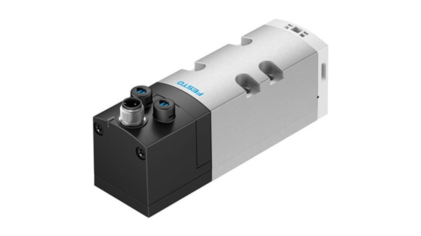 Festo 5/2-Way, Bistable, Dominant Pneumatic Solenoid/Pilot-Operated Control Valve - Electrical G 1/4 VSVA Series 24V dc