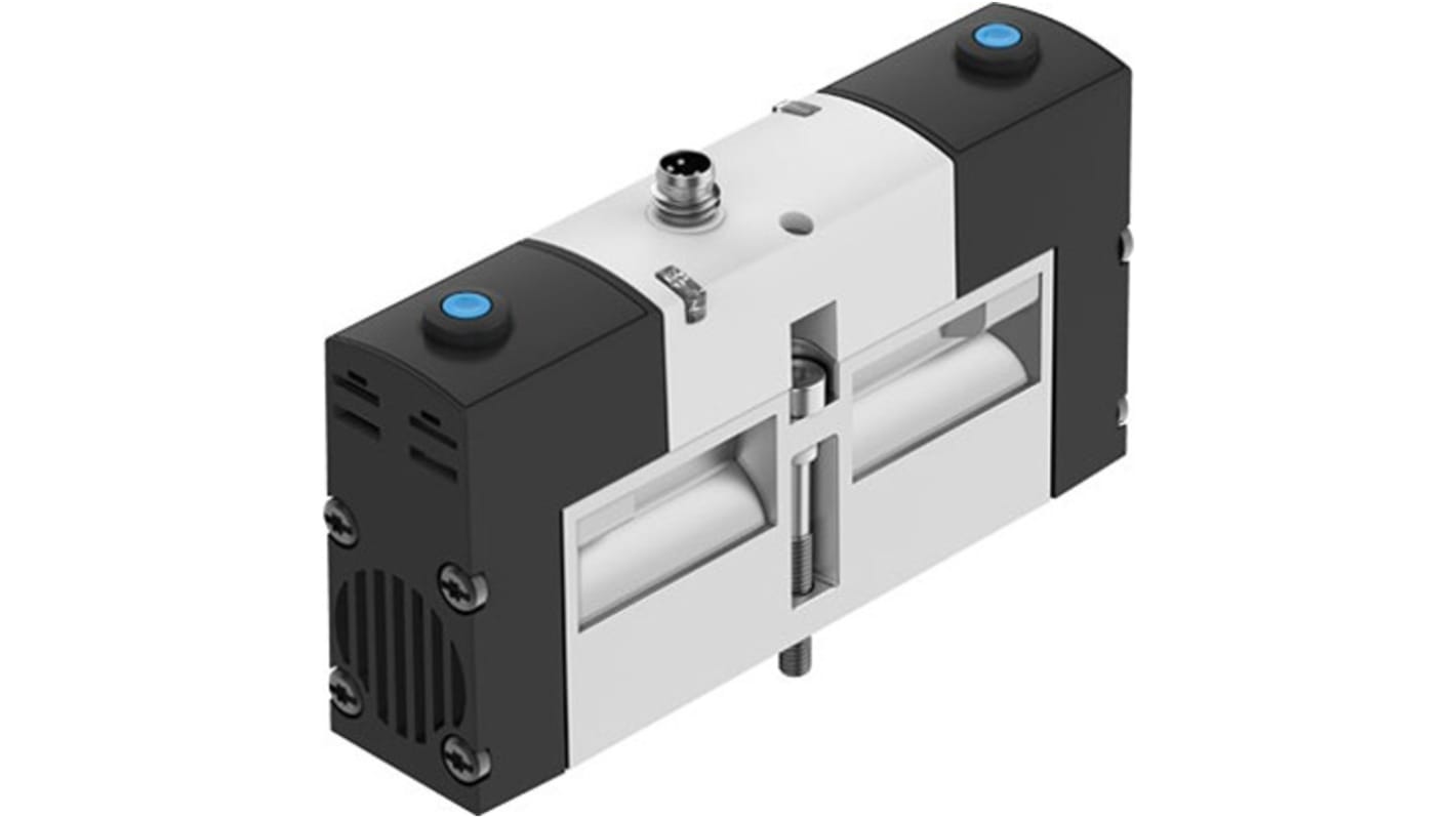 Festo 2X3/2-Way, Monostable, Open/Closed Pneumatic Solenoid Valve - Electrical VSVA Series 24V dc