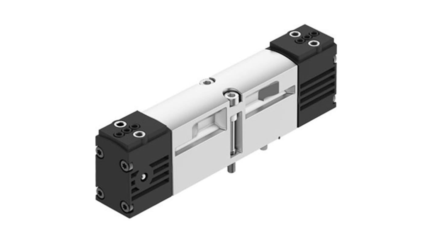 Festo 2X3/2-Way, Monostable, Open Pneumatic Solenoid/Pilot-Operated Control Valve - Electrical G 1/8 VSVA Series 24V dc