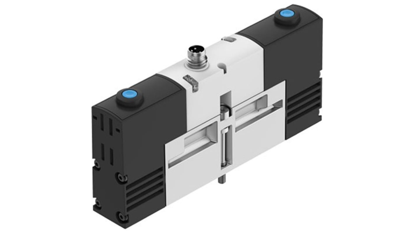 Festo 2X3/2-Way, Monostable, Open Pneumatic Solenoid Valve - Electrical VSVA Series 24V dc