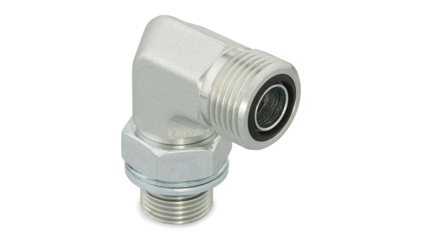 Racor hidráulico, Parker, 4-4C4OMLOS, Connector A 6 mm, Connector B BSPP macho 1/4 -19