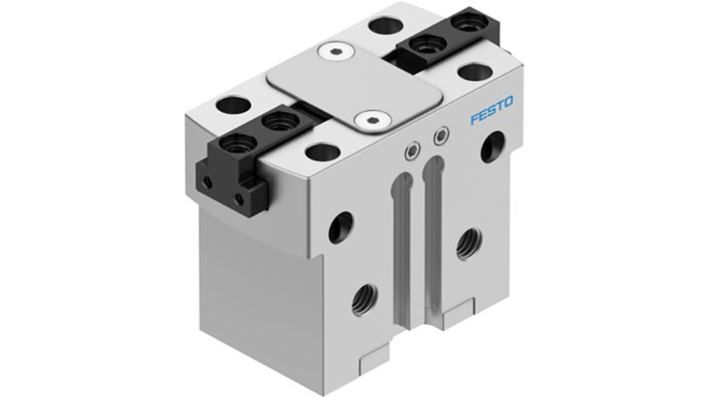 Festo 2 Finger Double Action Pneumatic Gripper, HGPT-16-A-B-F-G1, Parallel Gripping Type