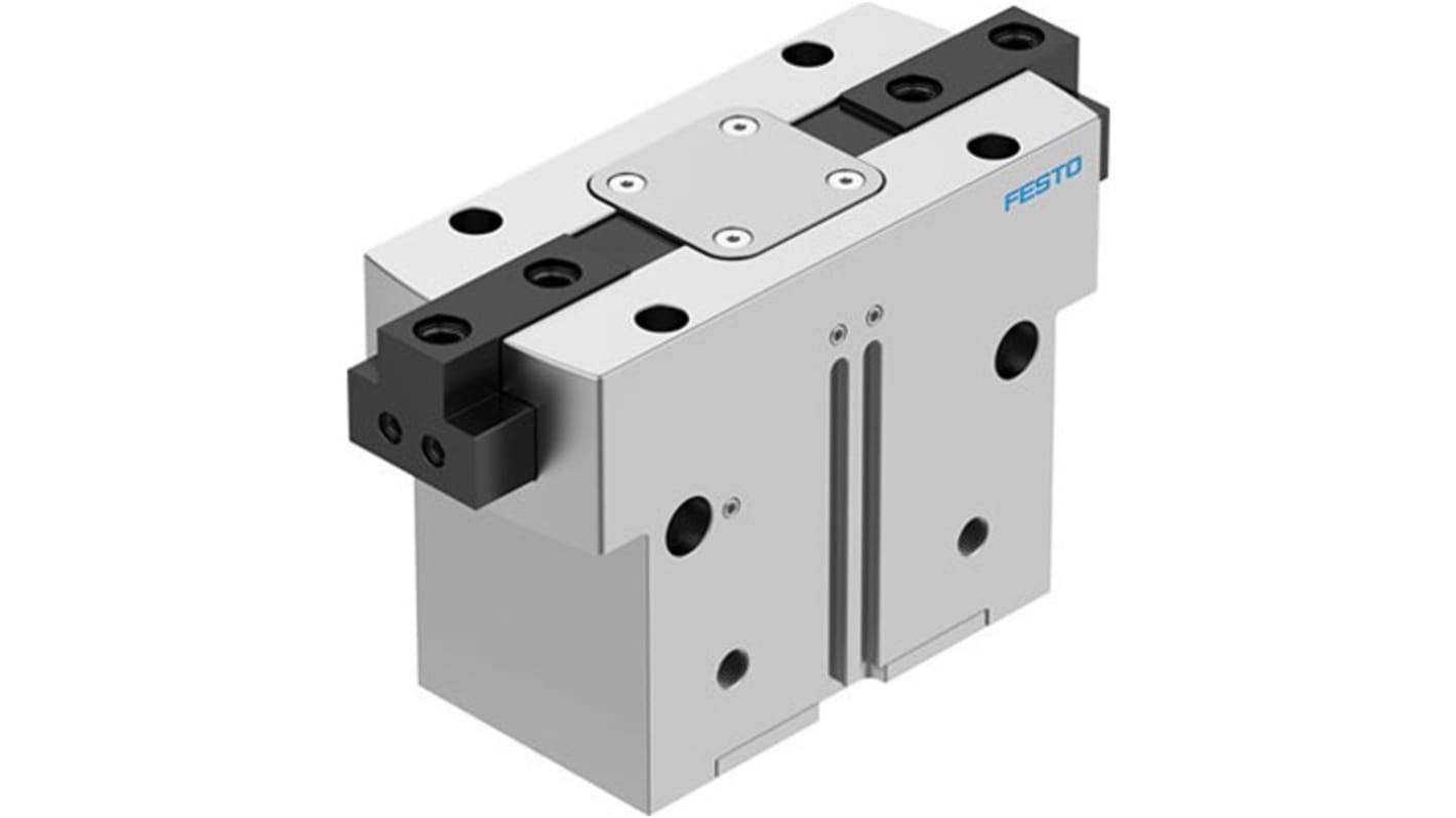 Festo 2 Finger Double Action Pneumatic Gripper, HGPT-63-A-B-F-G1, Parallel Gripping Type