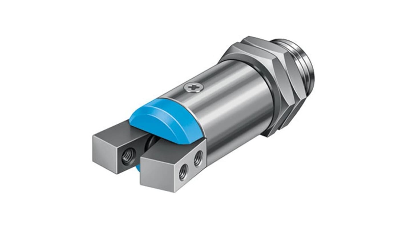 Festo 2 Finger Single Action Pneumatic Gripper, HGWM-12-EO-G7, Angle Gripping Type