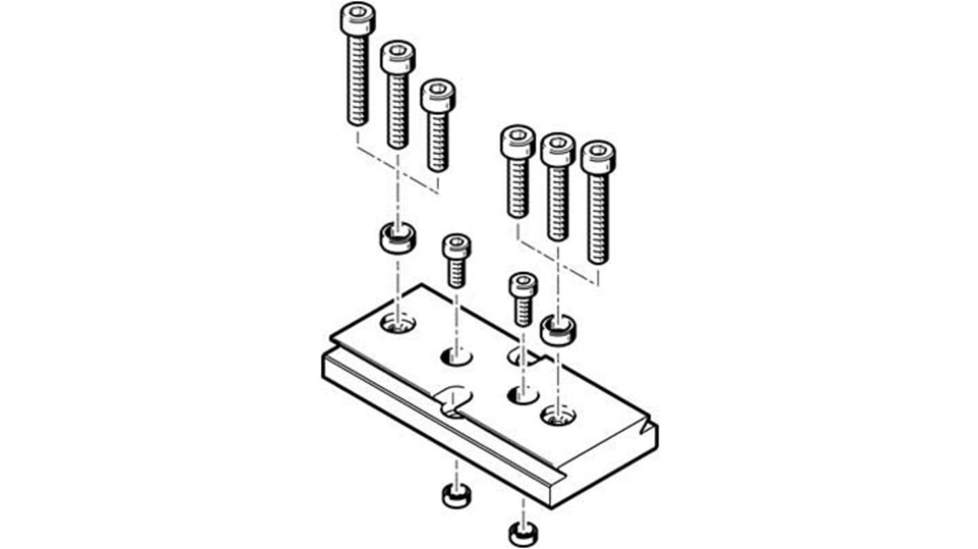 Adaptador Festo HMSV-21, For Use With Cilindros neumáticos y actuador