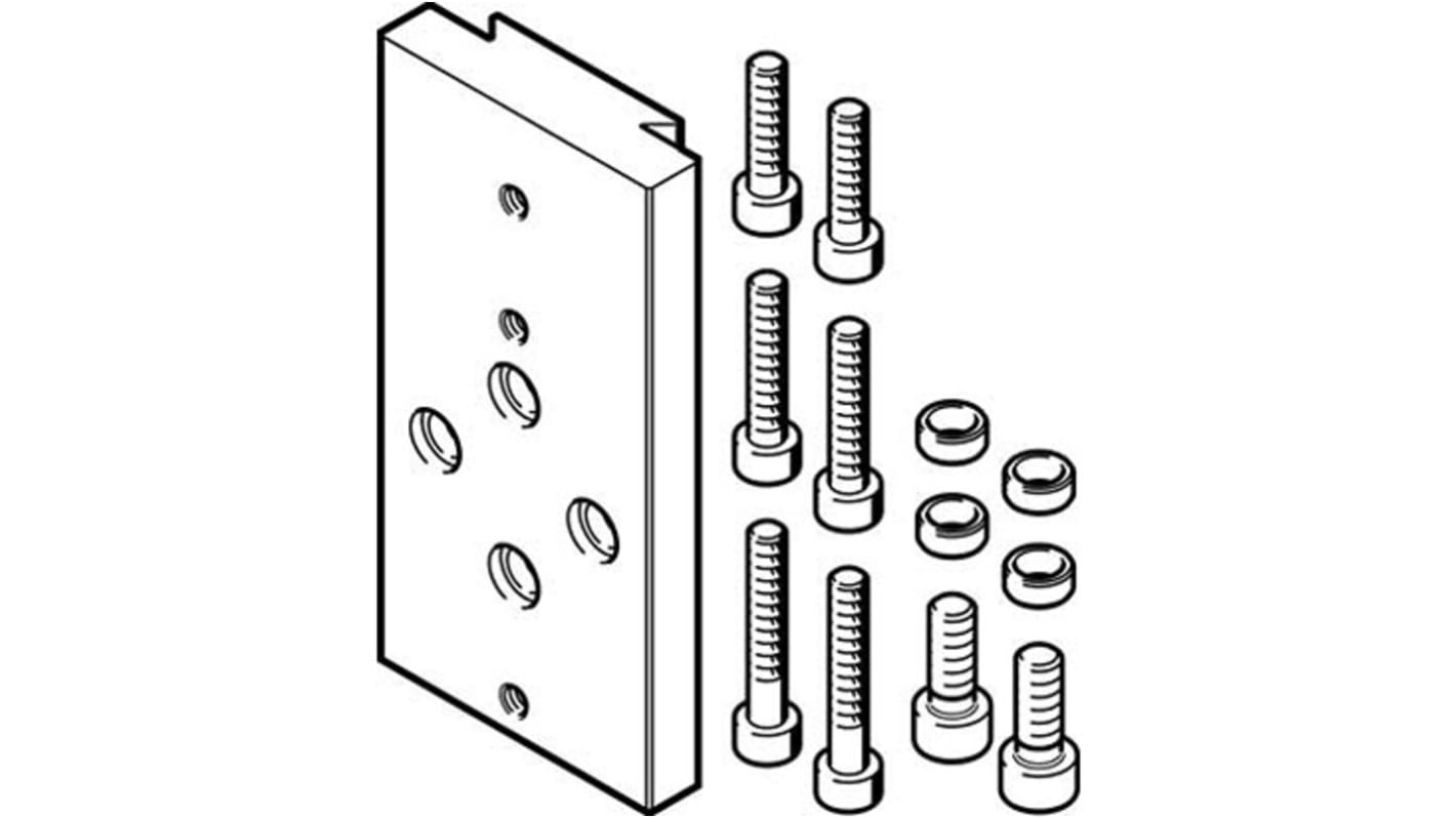 Adaptador Festo HMSV-22, For Use With Cilindros neumáticos y actuador